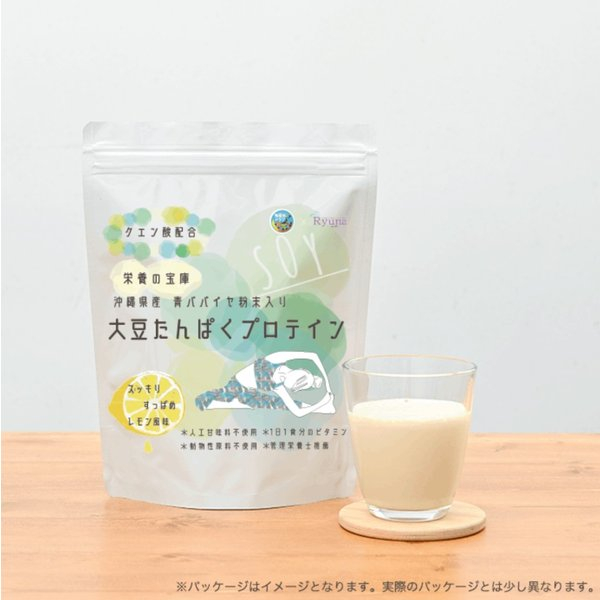 プロテイン・サプリメント :: 【免疫向上クラブ】沖縄県産有機青パパイヤ配合 大豆プロテイン