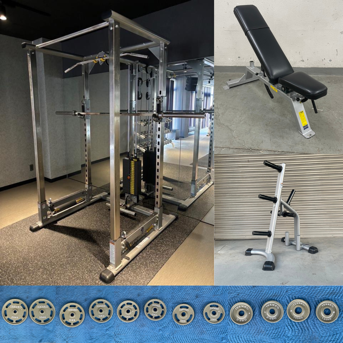 ①パワーブロック 23kg×2 タフスタッフ ivanko ゴールドジム パワー 