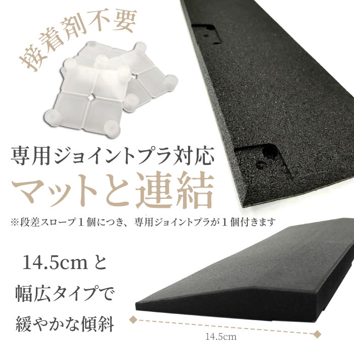 ジョイントクッション和み JQN-90用 スロープセット セット内容 （本体 6枚セット用） スロープ6本・コーナースロープ4本 計10本セット 色 ブラウン 〔日本製... ジョイントクッション和み JQN90用 スロープセット セット内容 (本体 6