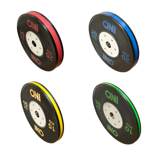 バンパープレート 25kg 20kg 15kg 10kg 2枚1セット（ONI）-ジムガレージ